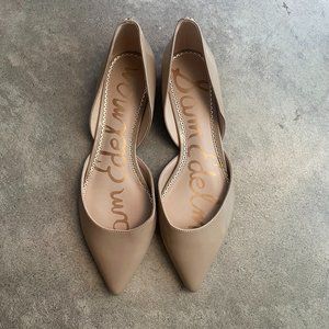 San Edelman Patent Leather Pointed Toe Flat